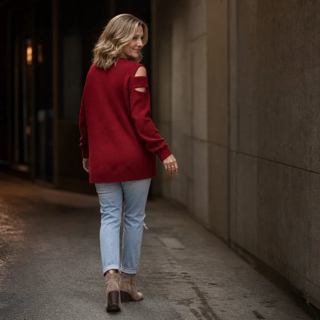Overa – Double Cutout Knit Sweater
