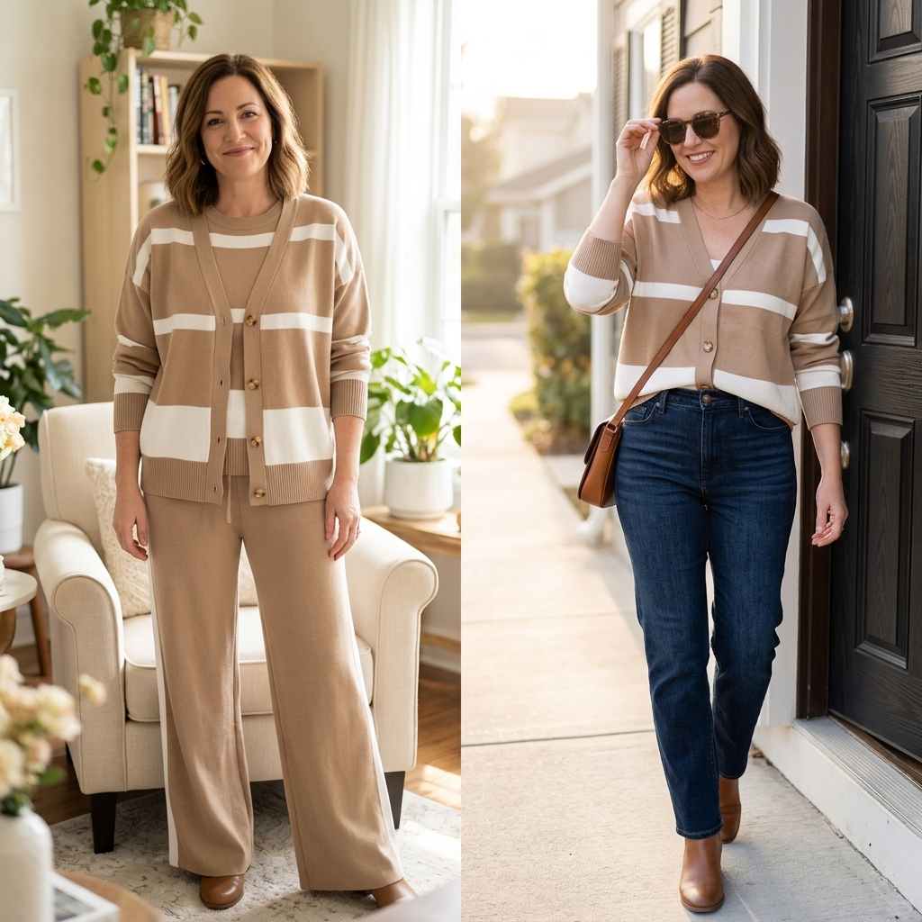 Lunaire™ – 3 Piece Coordinated Knit Lounge Set