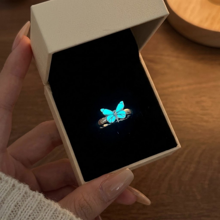 Wearbella™ - Glow-in-the-Dark Butterfly Couple Rings