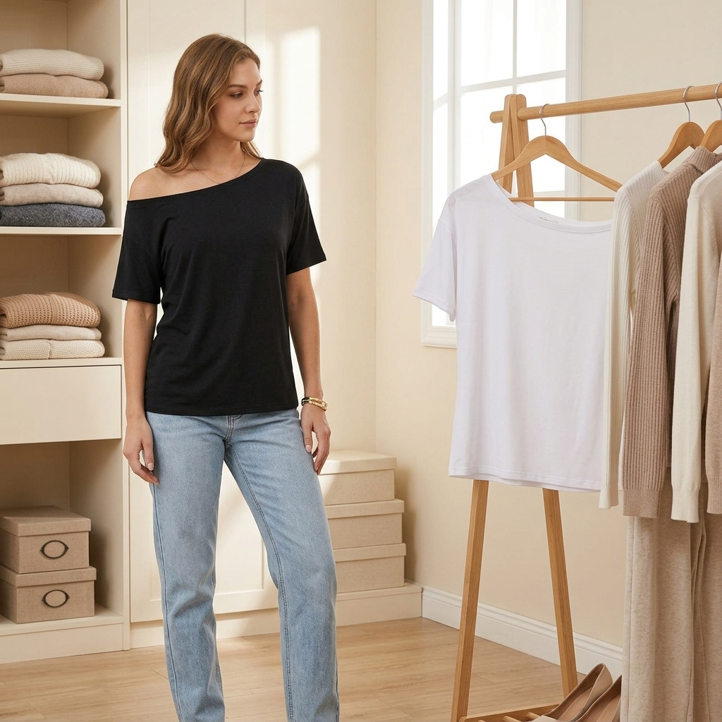 Elowen™ – Soft Cotton Off Shoulder Top Set