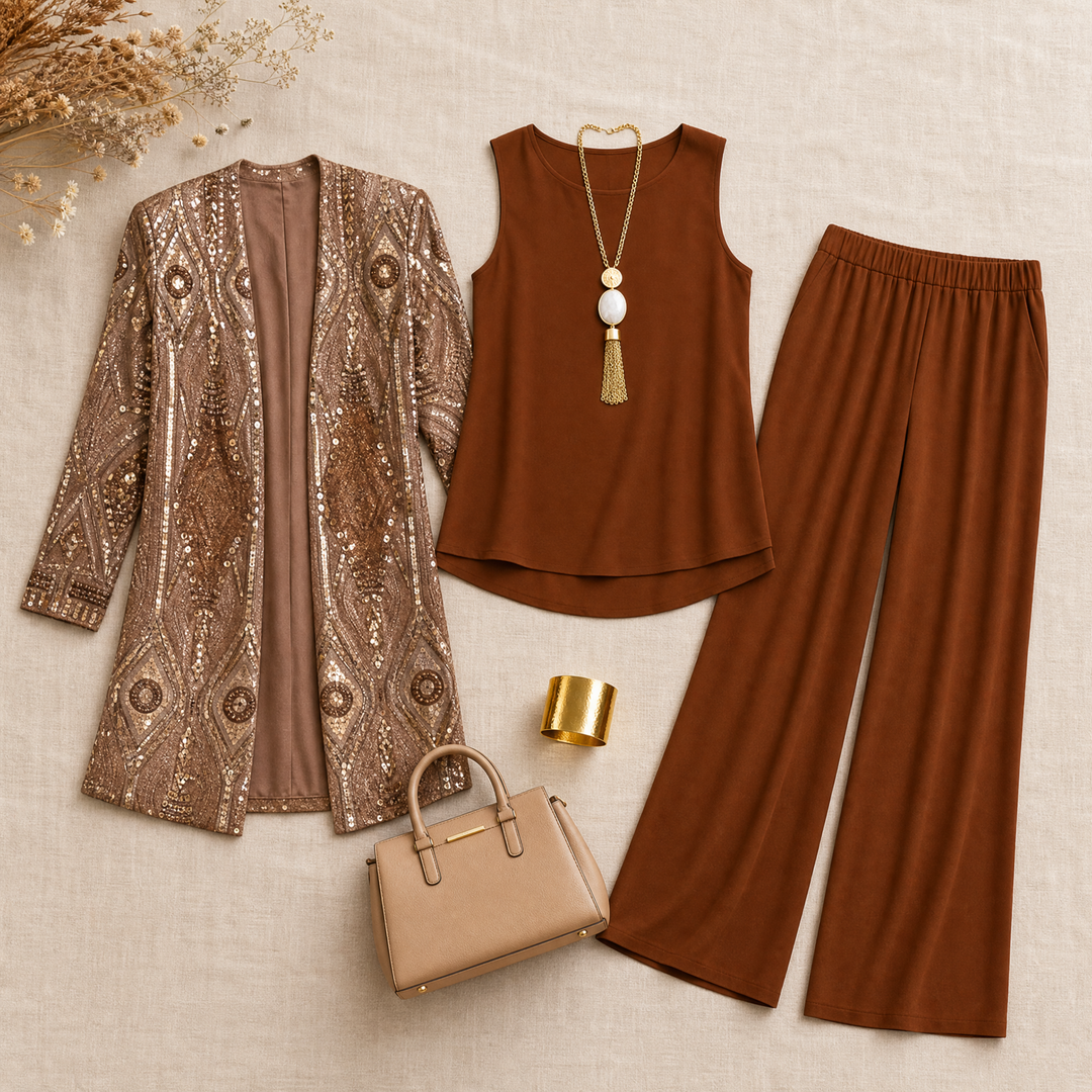 Trielle™ - Elegant 3-Piece Pantsuit Set for Occasions