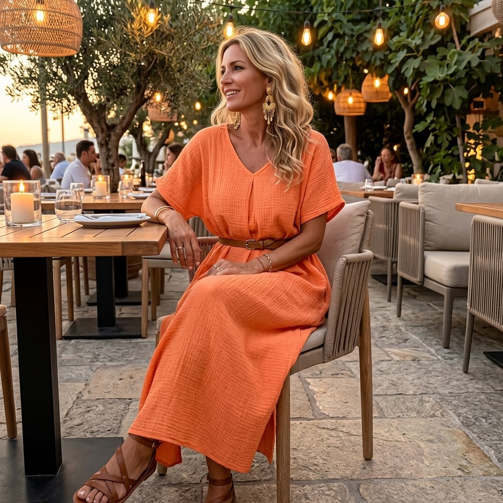 Lunessa™ – Breezy Cotton Linen Summer Dress