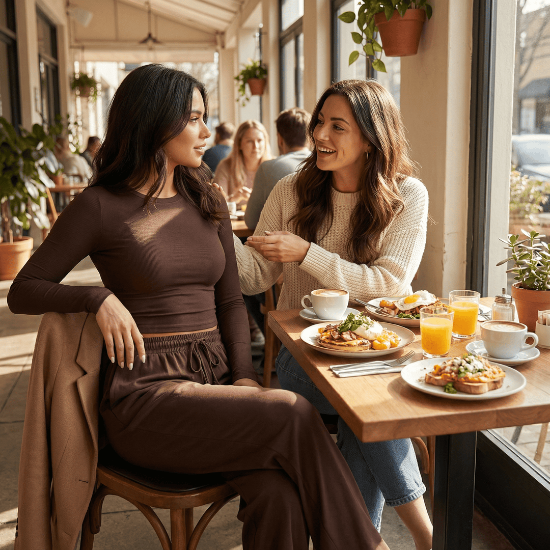 Velaire™ – Soft Crop Top and Wide Leg Pants Set - Lark & Clover