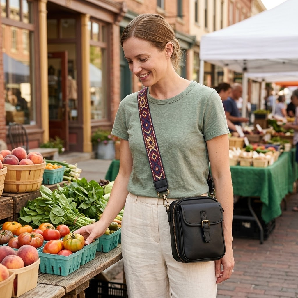 Carryn™ – Organized Crossbody Bag with Card Slots