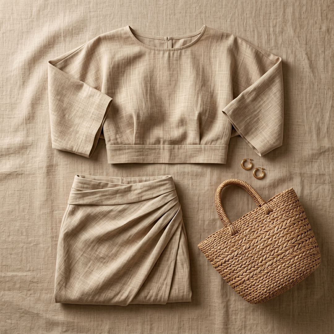Lunavia™ Kimono Sleeve Two-Piece Set for Effortless Elegance