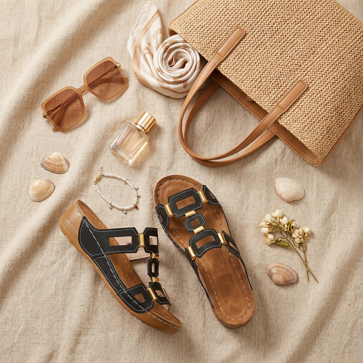 Soleva™ – Cut-Out Platform Sandals