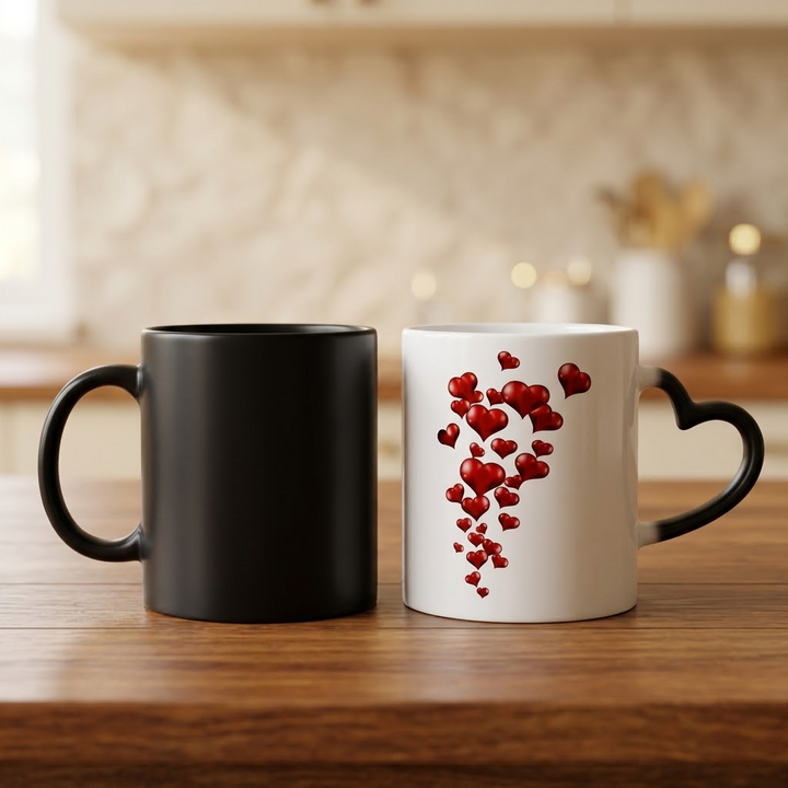 Lovira™ - Heart-Reveal Coffee Mug with Hidden Hearts