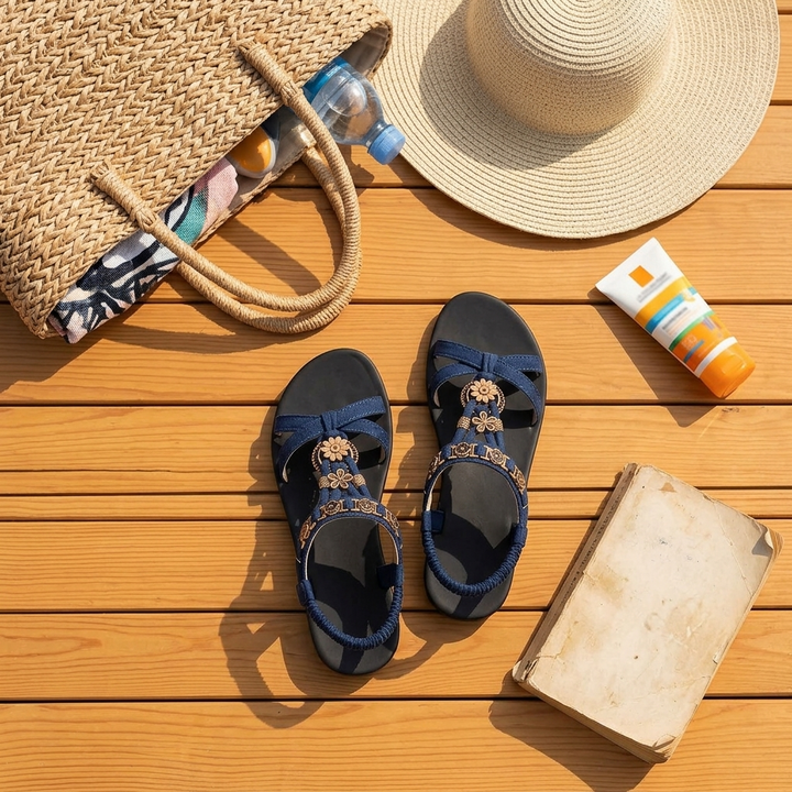 Marisol™ – Cushioned Boho Sandals for Summer