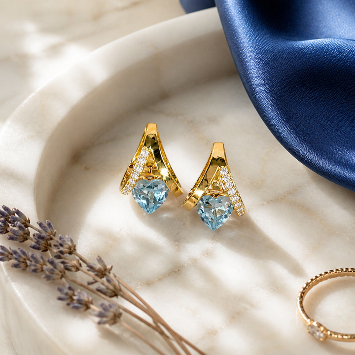 Lunavia™ – V-Frame Heart Earrings