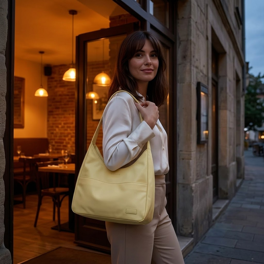 Lunavelle™ – Soft Shoulder Bag for Work and Every Day