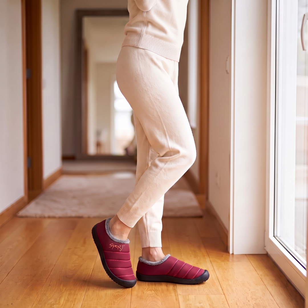 Winterelle – Fleece-Lined Look Winter Slip-On Shoes
