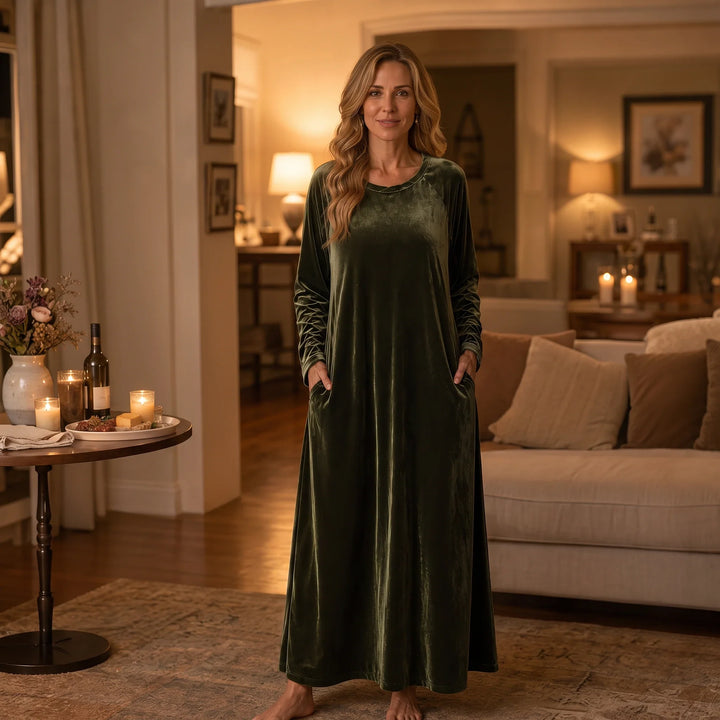 Overa – Long-Sleeve Maxi Dress