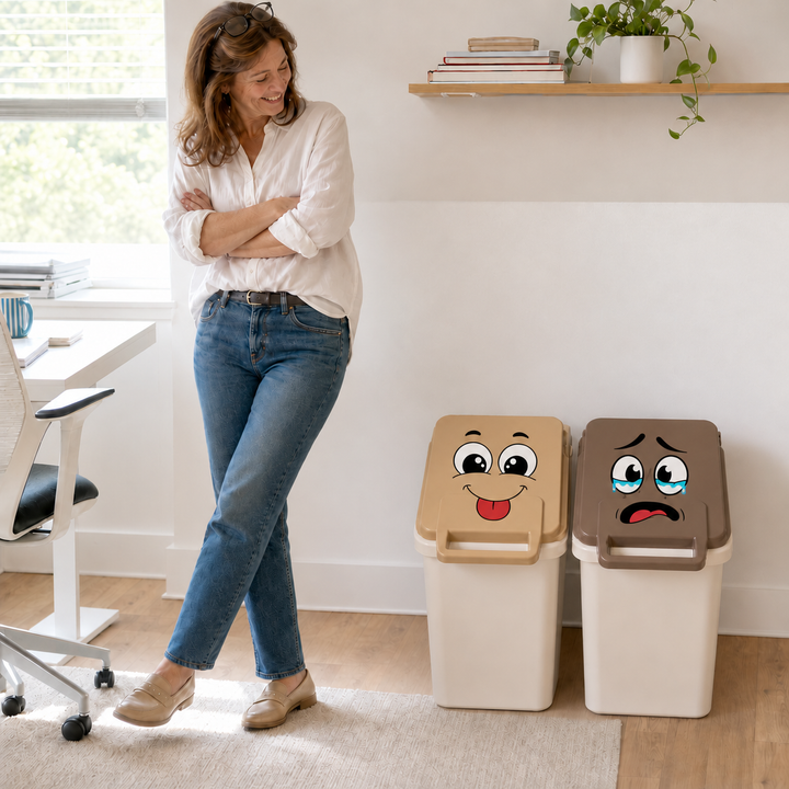 FaceSprout – Cartoon Face Decals For Household Items (4-pack set)