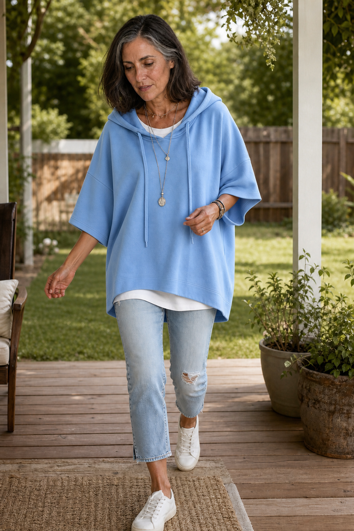 Wearbella – Wide-Sleeve Oversized Drape Hoodie