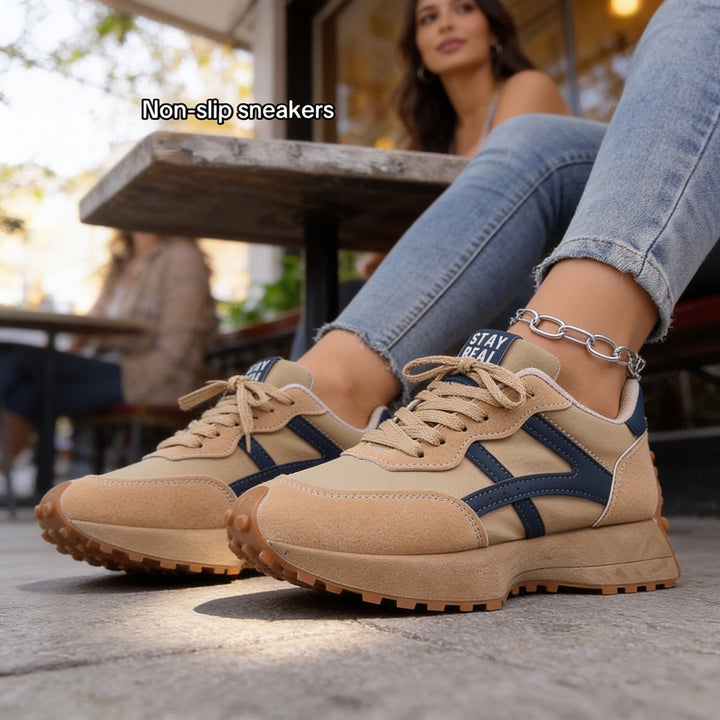 Solenne – Non-Slip Platform Sneakers That Flex With Every Step