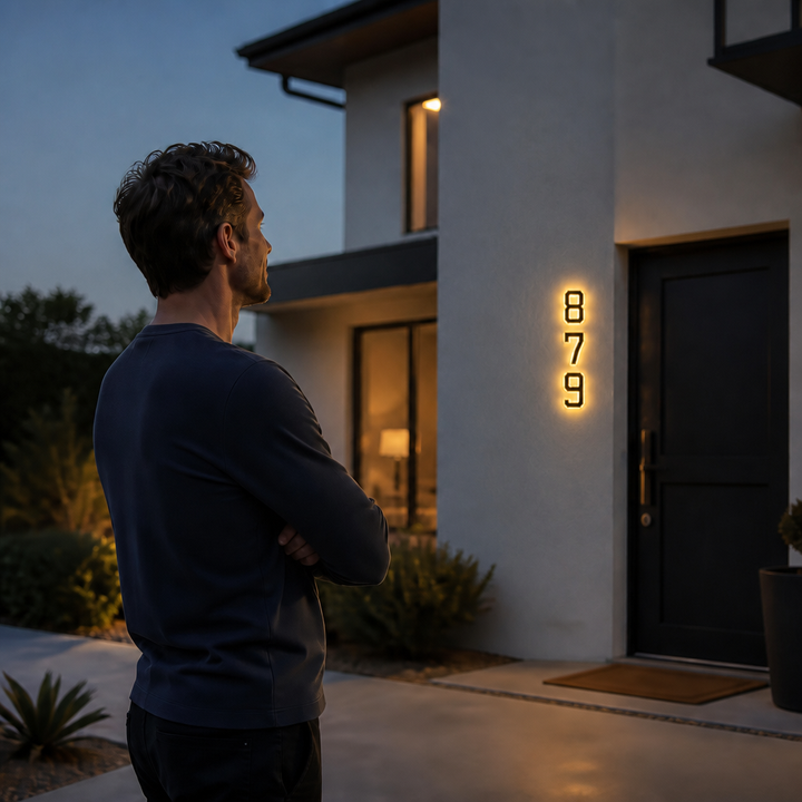 Numera – Solar Illuminated House Number
