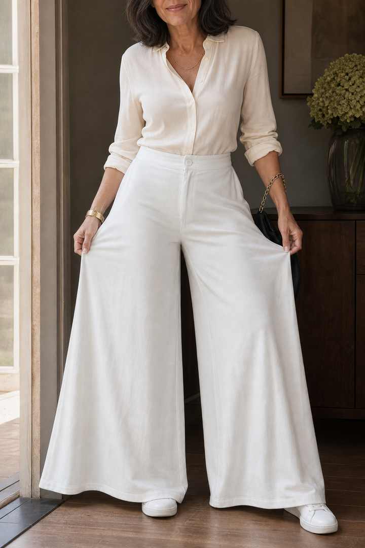 Linora – Wide-Leg High-Rise Palazzo Pants