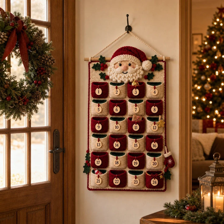 MerryStitch – Numbered Pocket Santa Crochet Advent Calendar