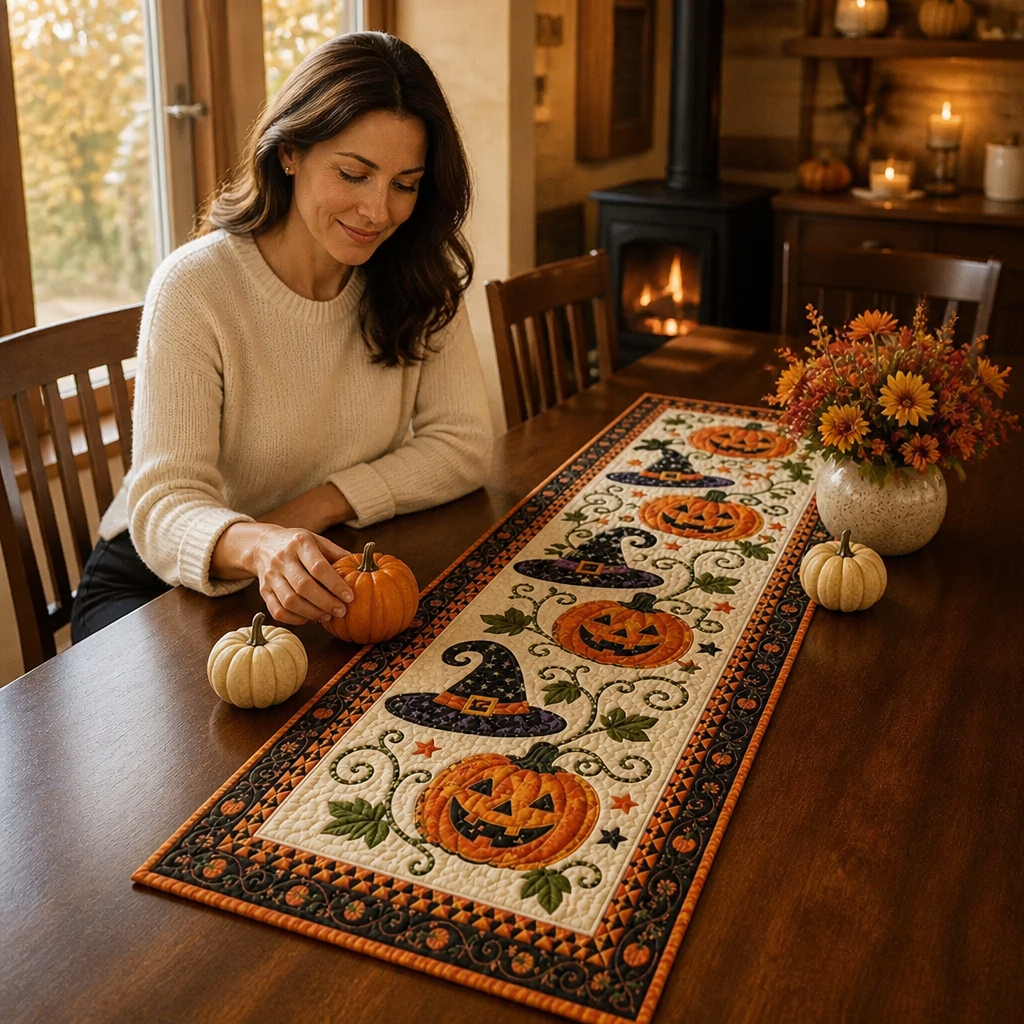 Harvestly – Quilted Fall Table Runner