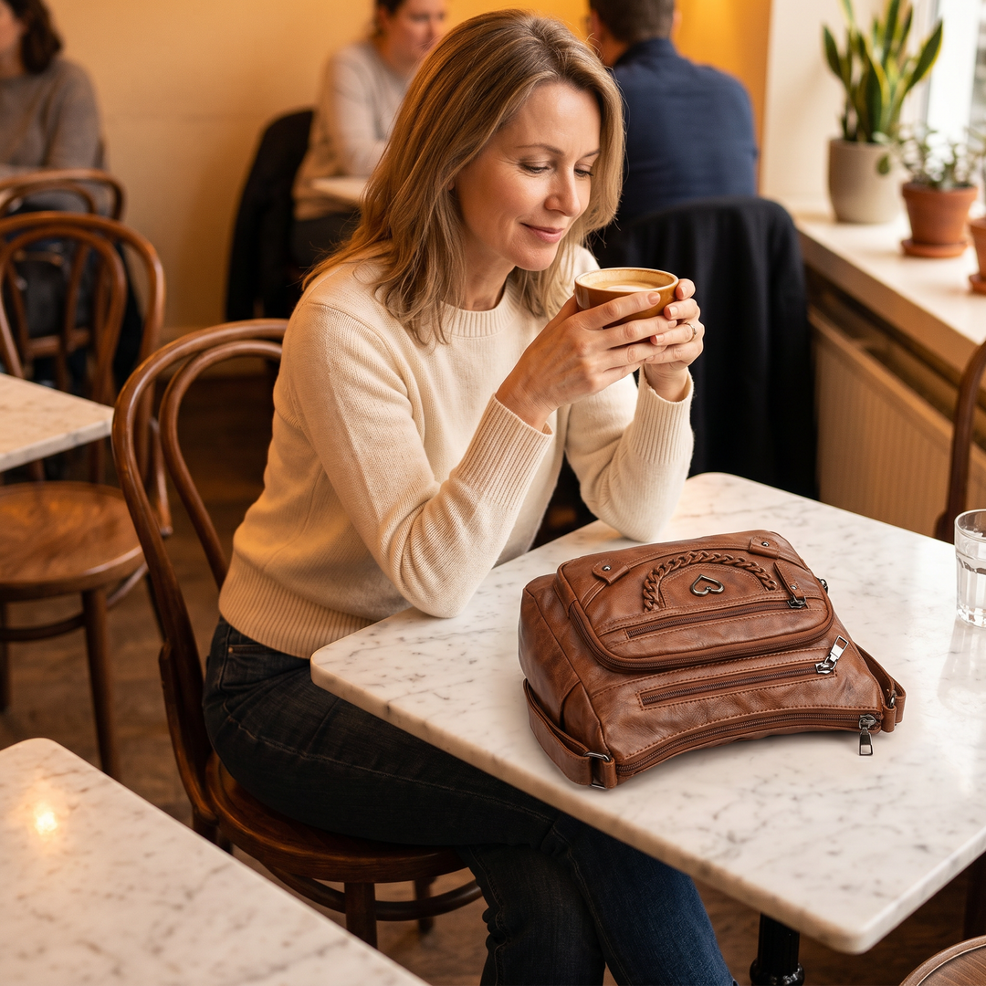Veluna™ – Multi-Pocket Crossbody Bag for Everyday Carry