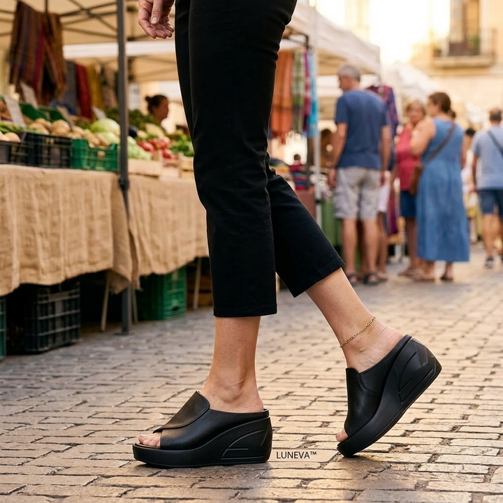 Luneva™ - Cushioned Wedge Sandals for Wide Feet