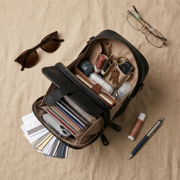 Carryn™ – Organized Crossbody Bag with Card Slots