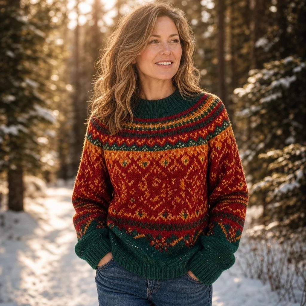 Overa – Colourful Fair Isle Knit Sweater