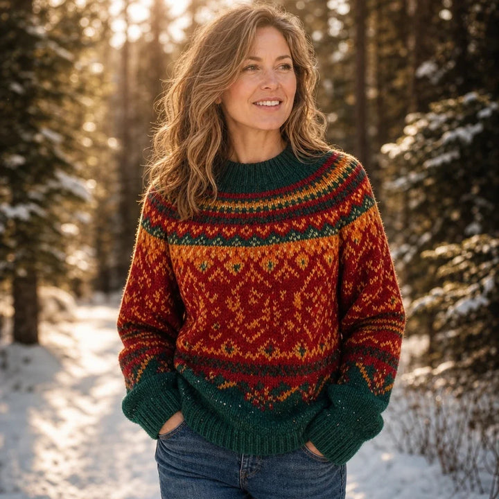 Overa – Colourful Fair Isle Knit Sweater
