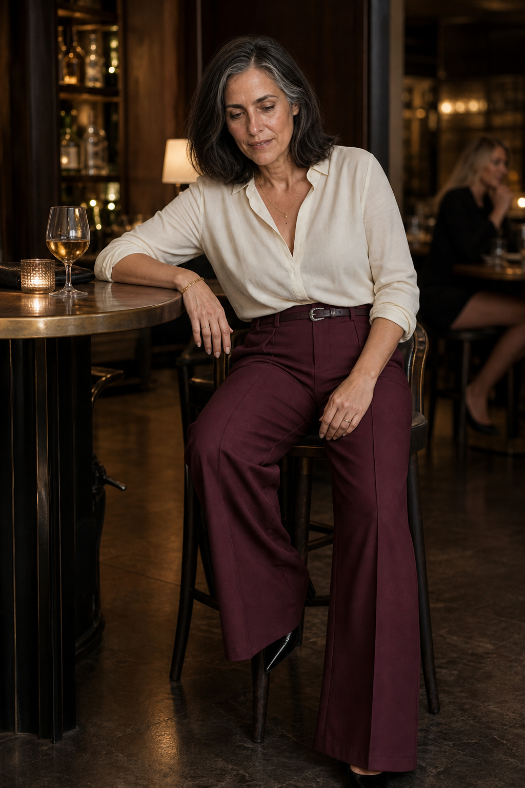 Setwear – High-Waisted Wide-Leg Trousers With Belt