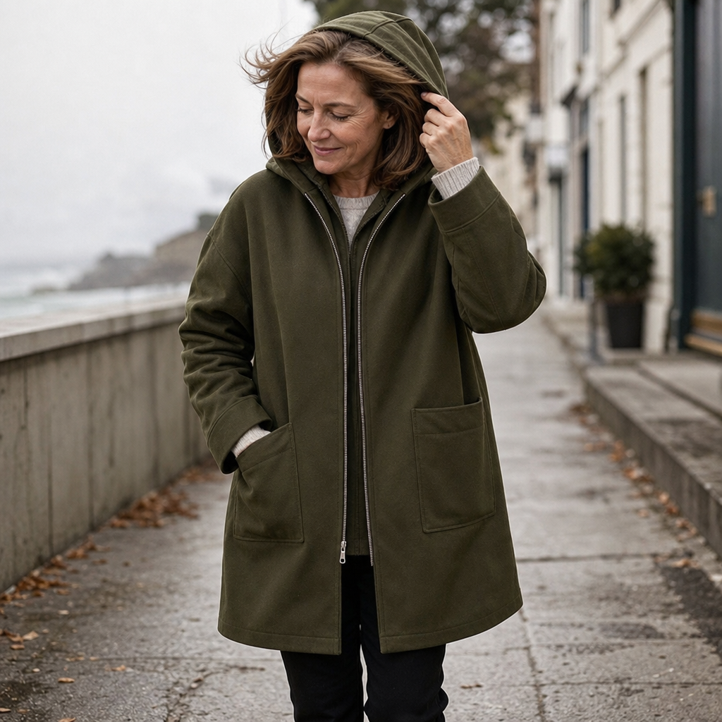Midella – Hooded Mid-Length Jacket