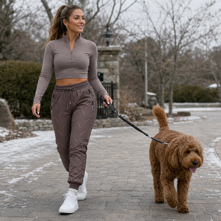Frostline – Quilted Fleece-Lined Jogger Pants