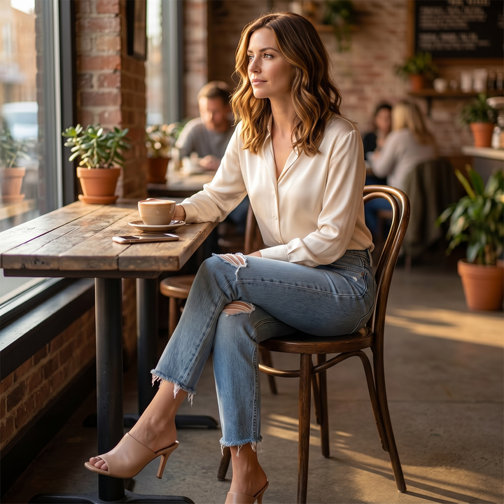 Wearbella™ – Frayed Hem 7/8 Jeans