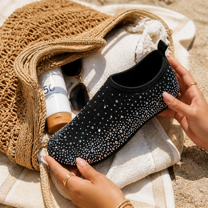 Sparkella™ – Rhinestone Slip-On Water Shoes