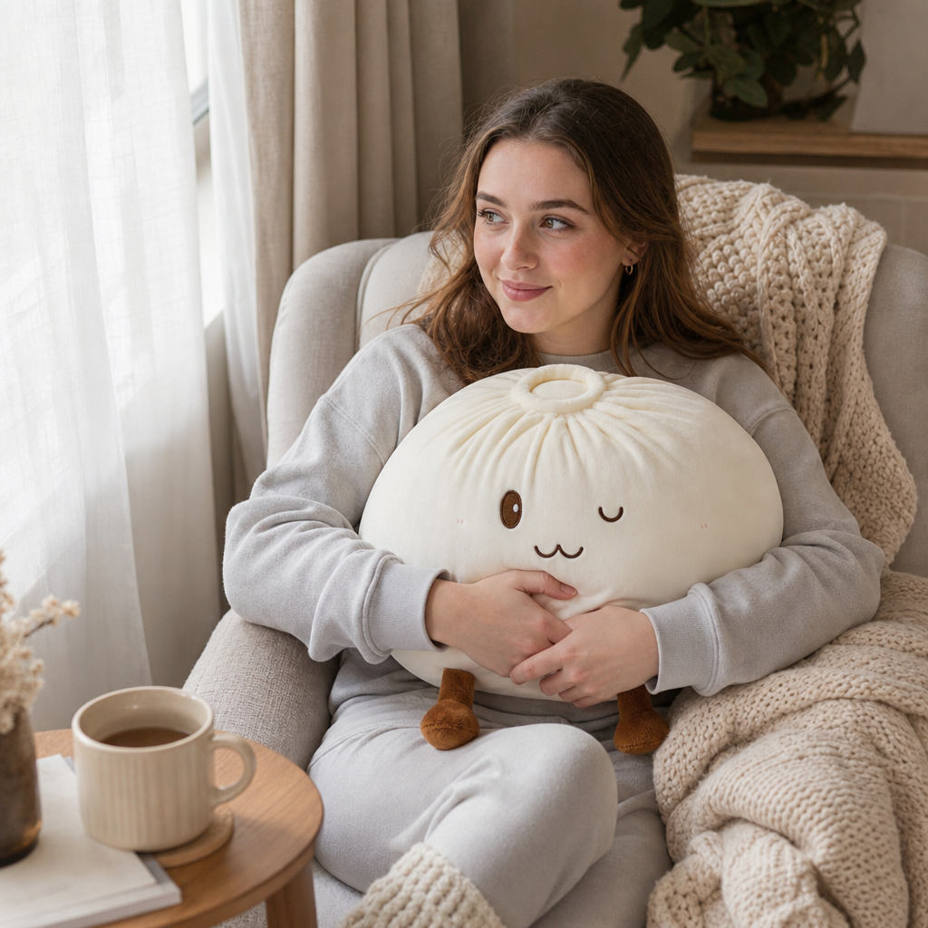 Baozi – Bao Bun-Shaped Plush Pillow