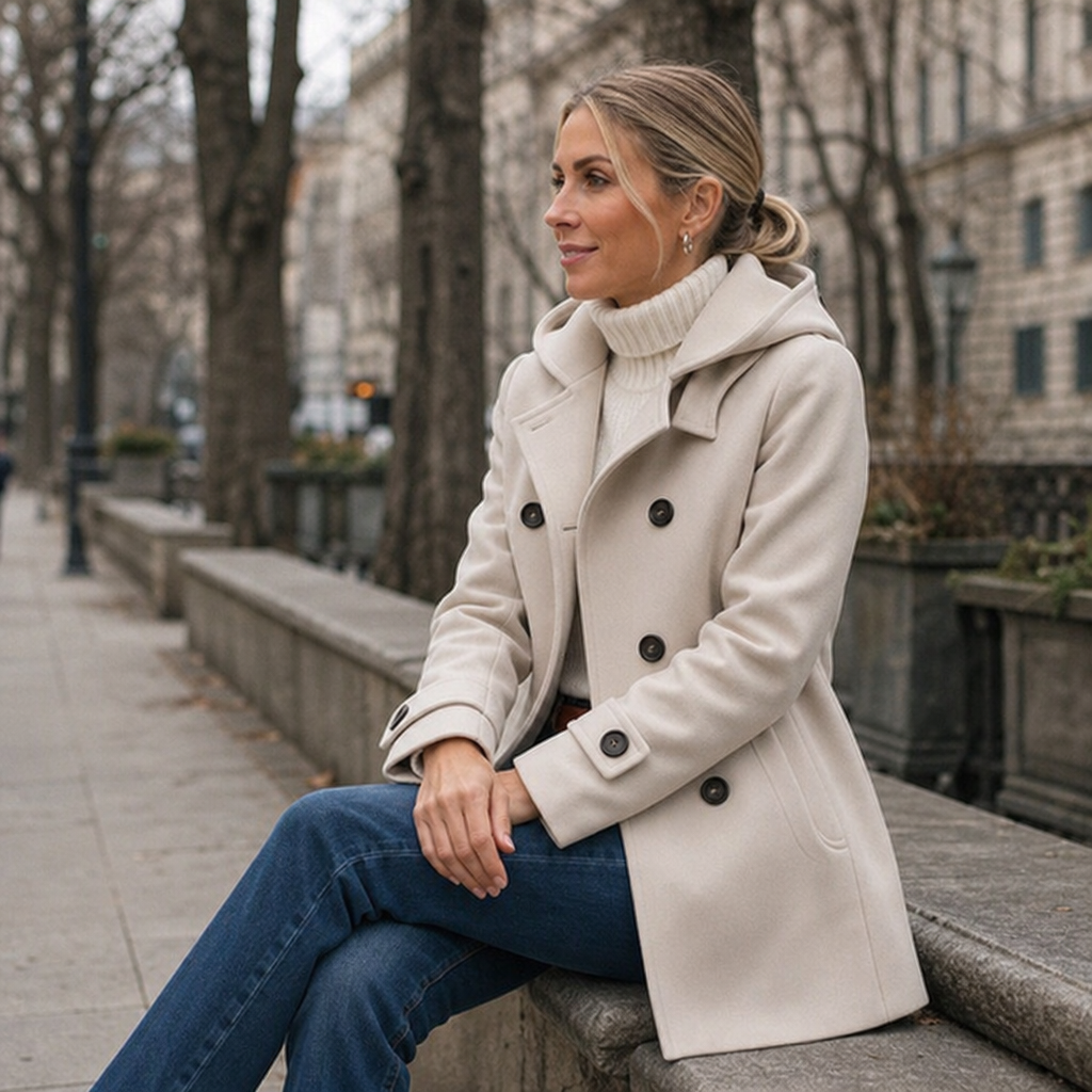 Mayfield – Double-Breasted Hooded Peacoat