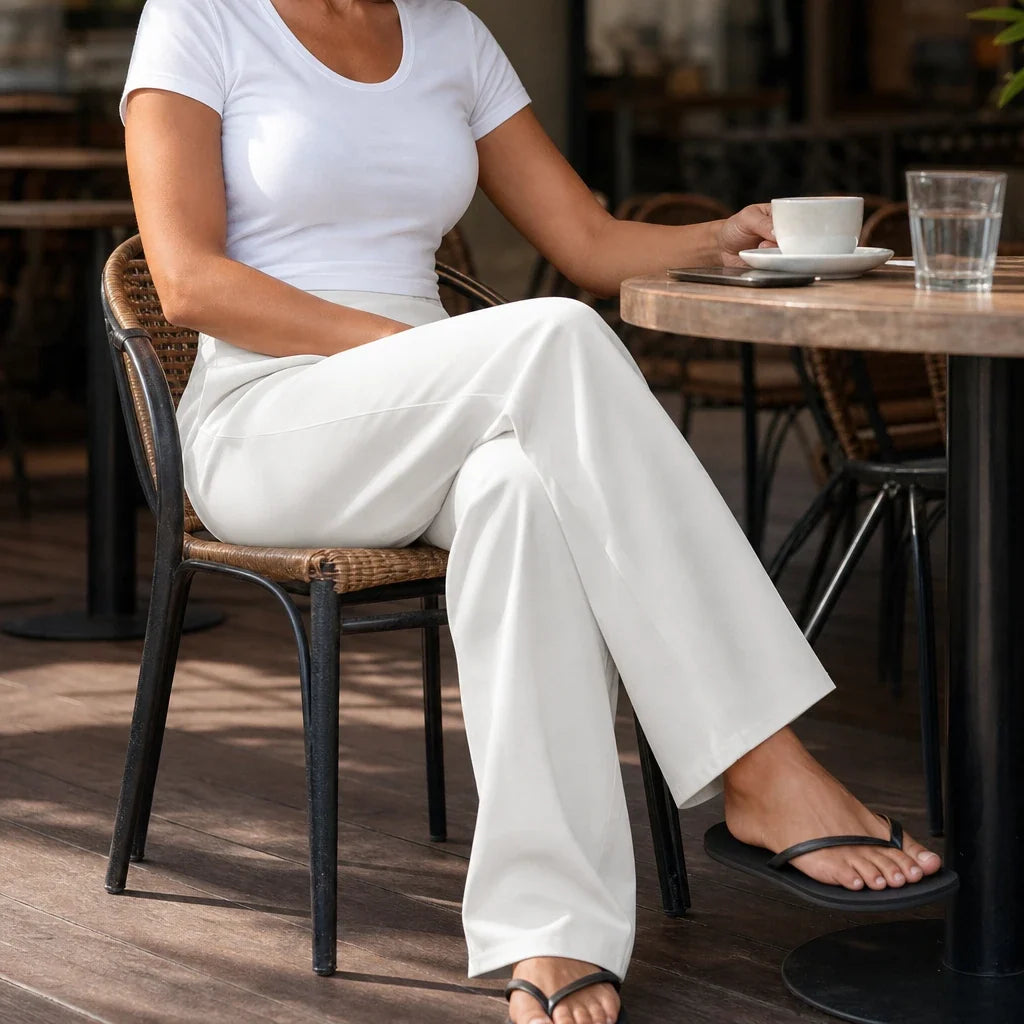 Wearbella – High-Waisted Pull-On Tapered Ankle Pants