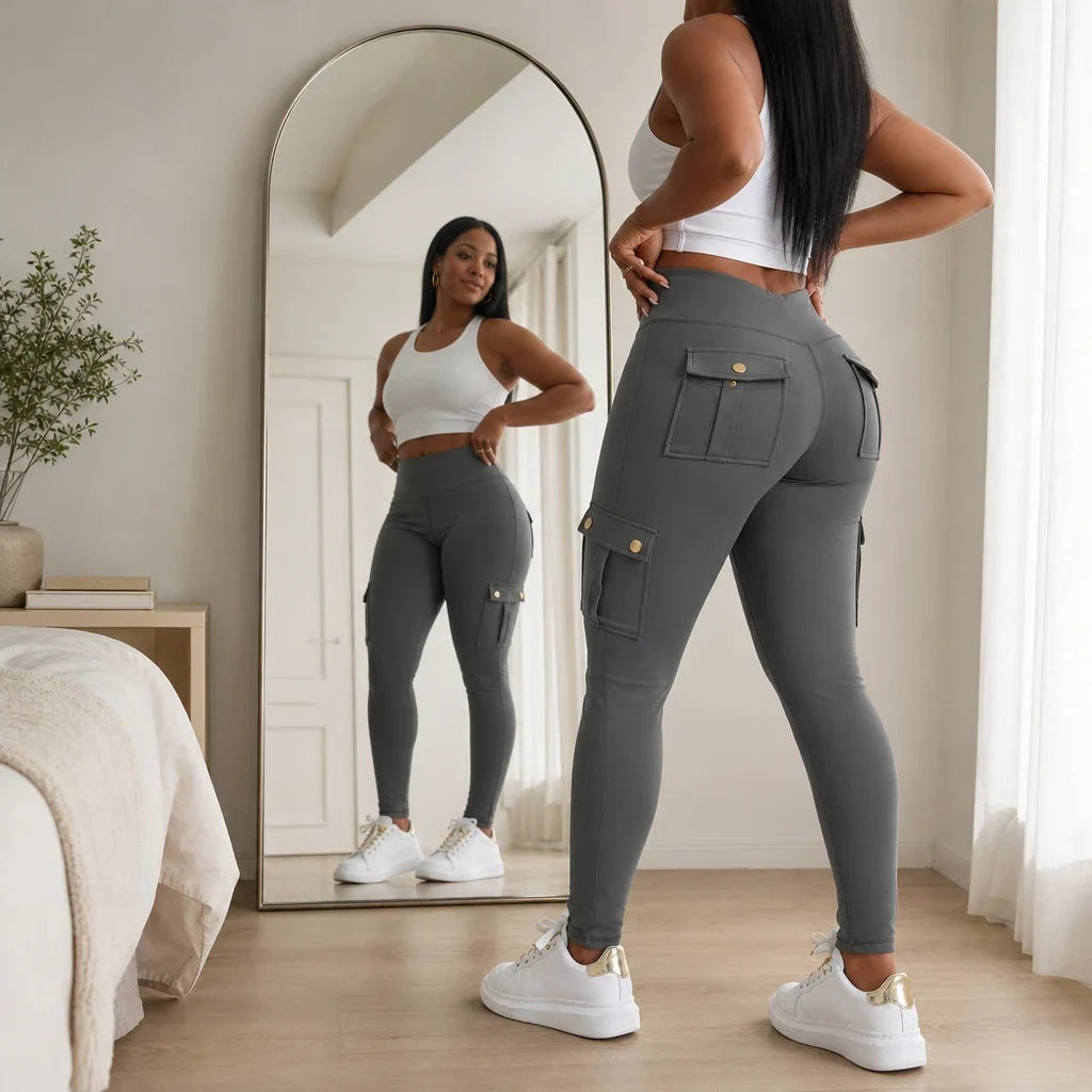 Form & Field – High-Waisted Cargo Pocket Leggings