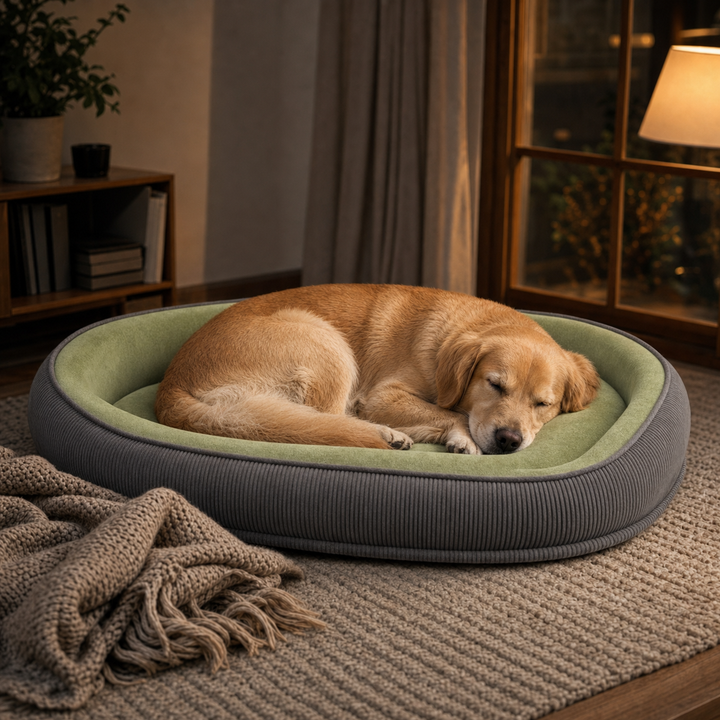 Denhaven – Two-Sided Bolster Dog Bed With Raised Edge