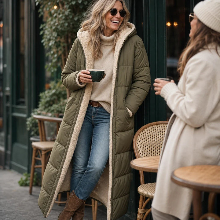 Revera – Reversible Hooded Longline Puffer Coat