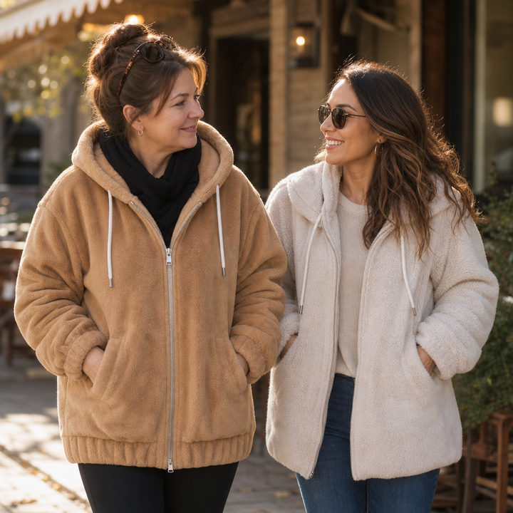 Cozyline – Plush-Lined Pocket Hooded Vest