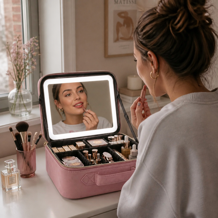 Luminelle – Portable Vanity Case With Lighted Mirror