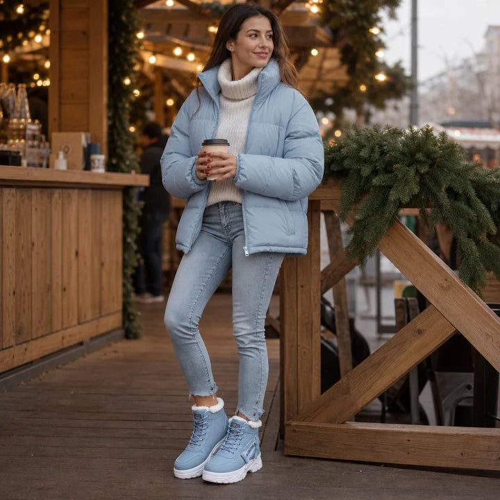 Rainelle – Plush-Lined Waterproof Ankle Boots