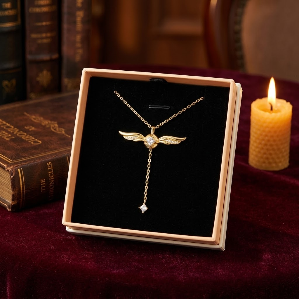 Veloisse™ – Winged Lariat Pendant Necklace
