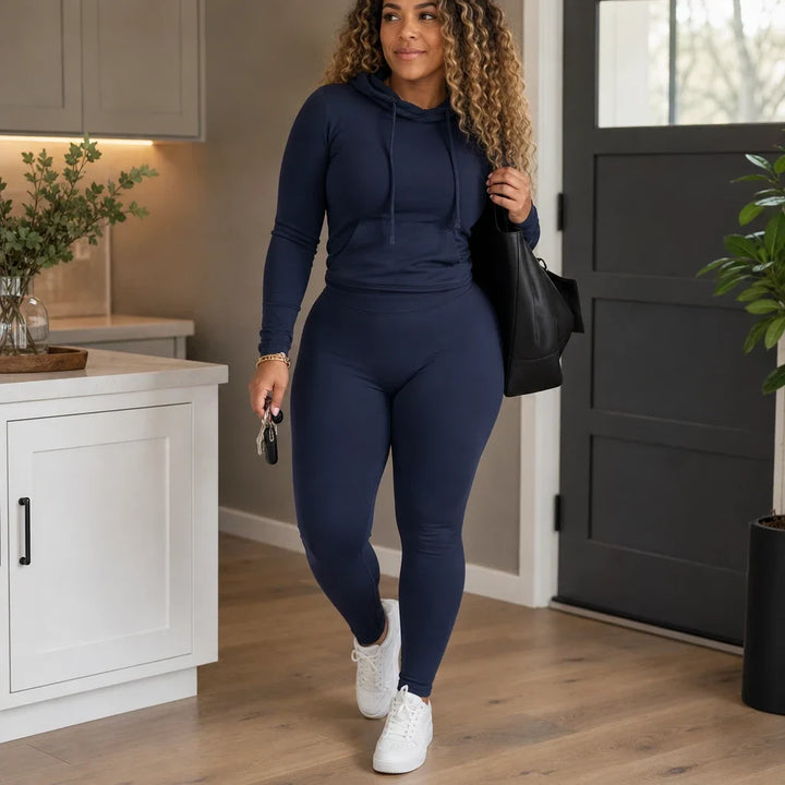 Fallora – Fitted Hoodie And Leggings Set