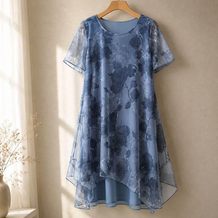 Florenza™ – Layered Chiffon Floral Dress