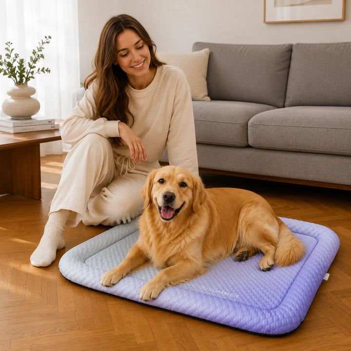 PawChill – Cooling Mat for Dogs with Pillow Edge and Non-Slip Base