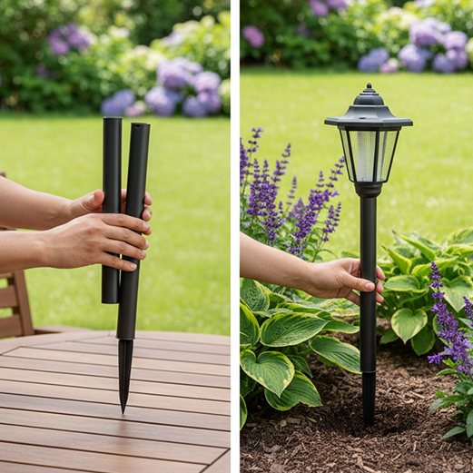 Lumivera™ – Vintage Hexagonal Solar Garden Light