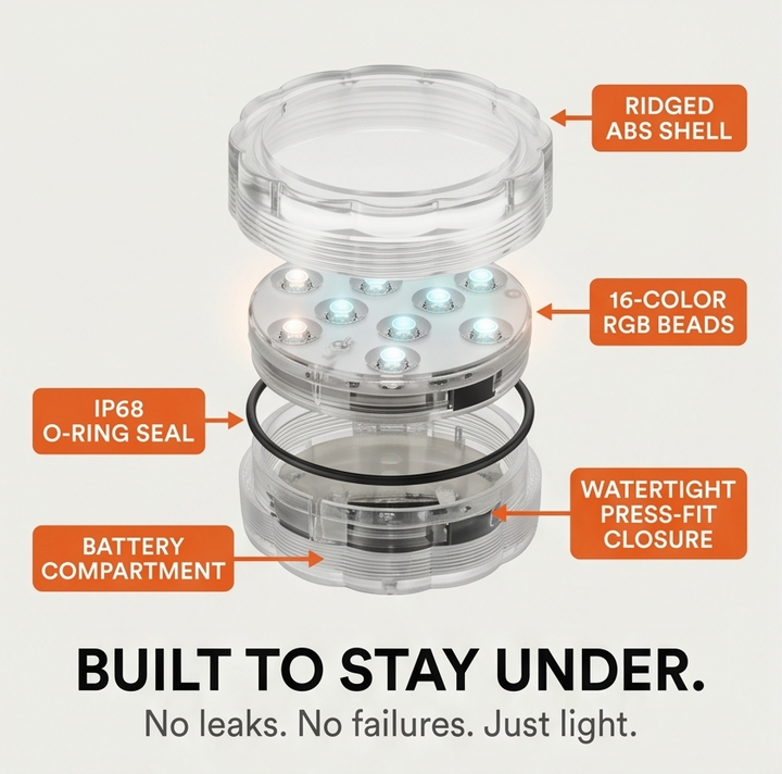 LumaGlow™ – Submersible Pool Light with Remote