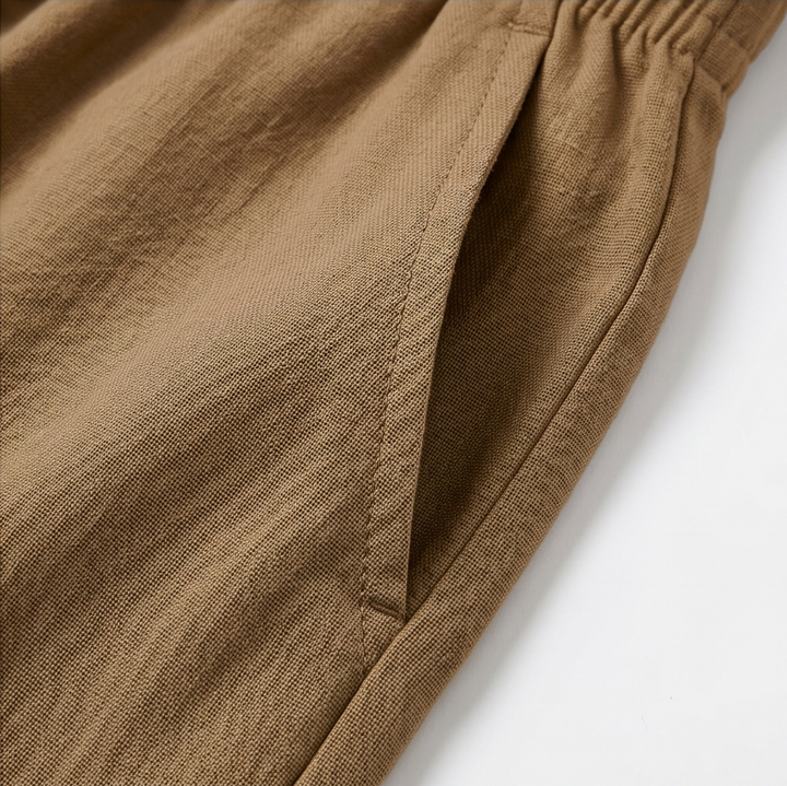Lumera™ – Wide-Leg Drawstring Shorts with Smocked Waist