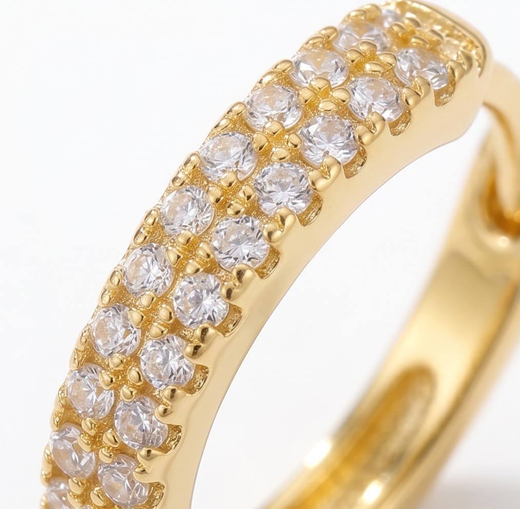 Lumière™ – Crystal Teardrop Dangle Hoop Earrings